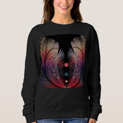 Jonglage Abstract Modern Fantasy Fractal Art Sweatshirt