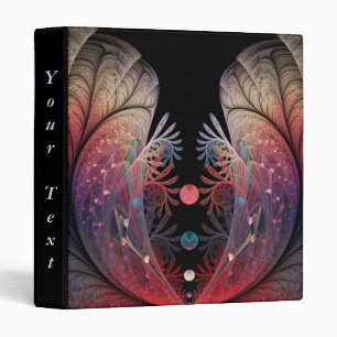 Jonglage Abstract Modern Fantasy Fractal Art Text 3 Ring Binder