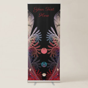 Jonglage Abstract Modern Fantasy Fractal Art Text Retractable Banner