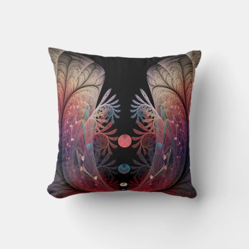 Jonglage Abstract Modern Fantasy Fractal Art Throw Pillow