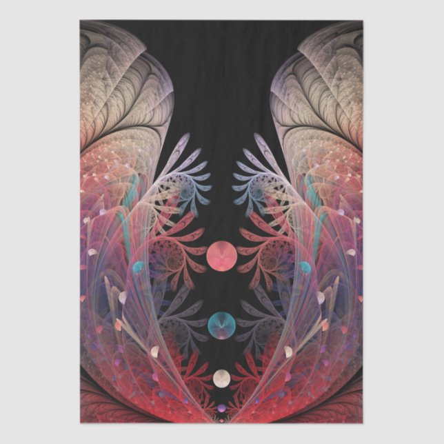 Jonglage Abstract Modern Fantasy Fractal Art Tissue Paper (Front)