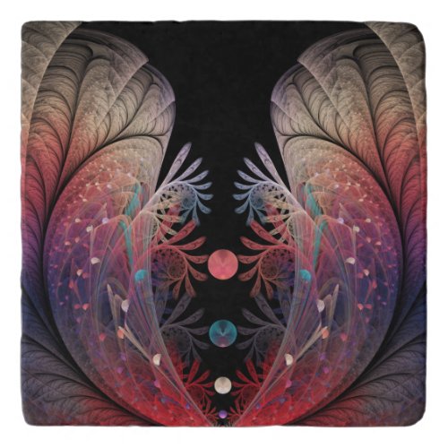 Jonglage Abstract Modern Fantasy Fractal Art Trivet