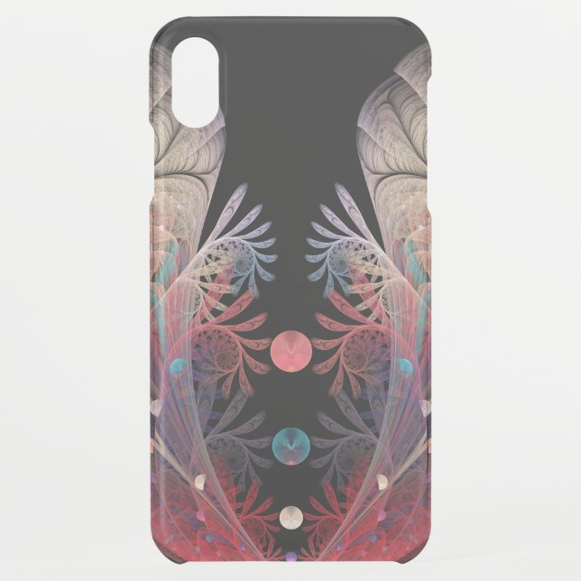 Jonglage Abstract Modern Fantasy Fractal Art Uncommon iPhone Case (Back)
