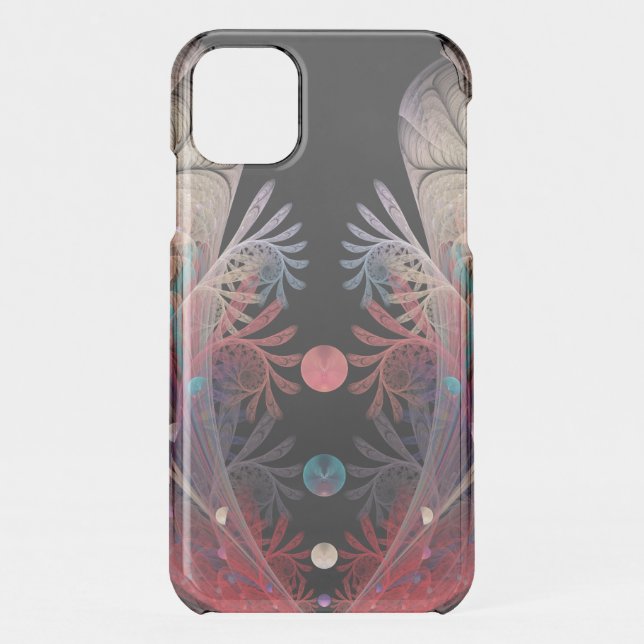 Jonglage Abstract Modern Fantasy Fractal Art Uncommon iPhone Case (Back)