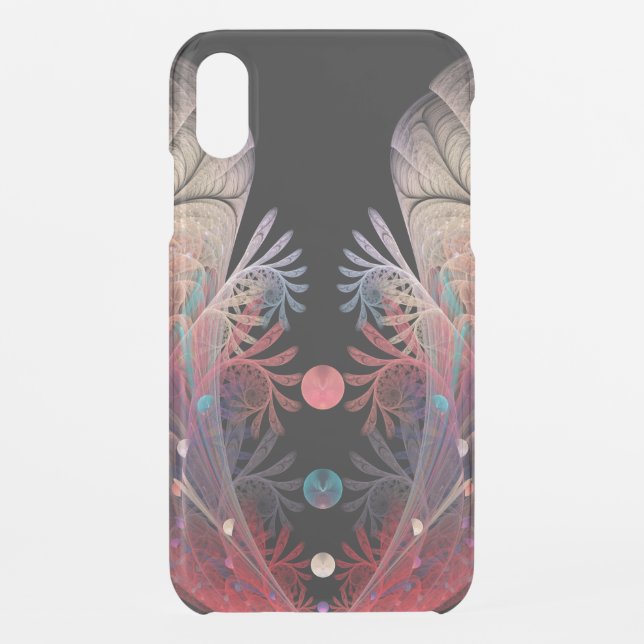 Jonglage Abstract Modern Fantasy Fractal Art Uncommon iPhone Case (Back)