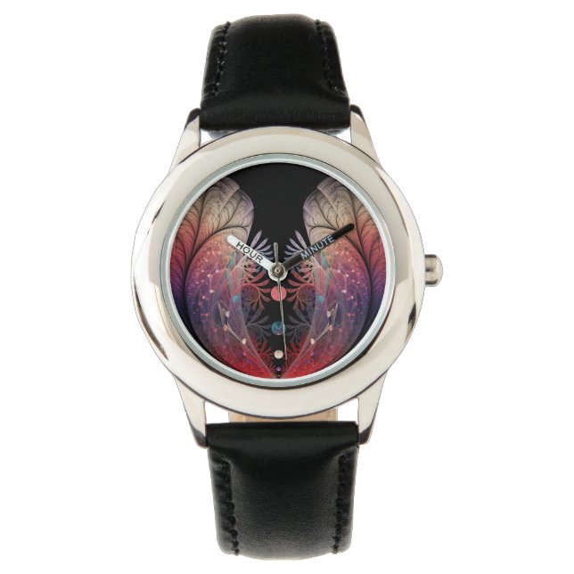 Jonglage Abstract Modern Fantasy Fractal Art Watch (Front)