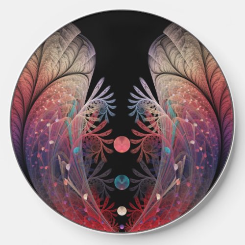 Jonglage Abstract Modern Fantasy Fractal Art Wireless Charger