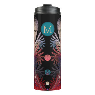 Jonglage Abstract Modern Fantasy Fractal Monogram Thermal Tumbler