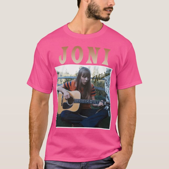 Joni Mitchell Retro Style Git For Fans T-Shirt (Front)