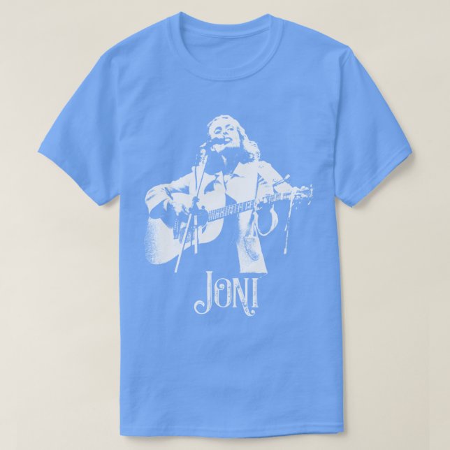 Joni The White Stencil T-Shirt (Design Front)