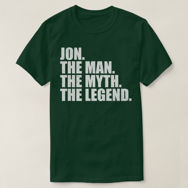 JonJon Name Jon given name T-Shirt (Design Front)