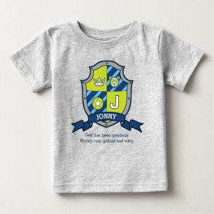 Jonny name meaning knights shield baby T-Shirt