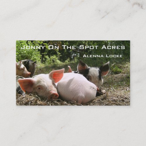 Jonny On The Spot Acres Business Card Templates