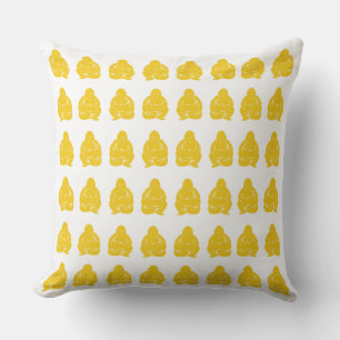 Jonquil Asian Moods Buddah Boys Throw Pillow
