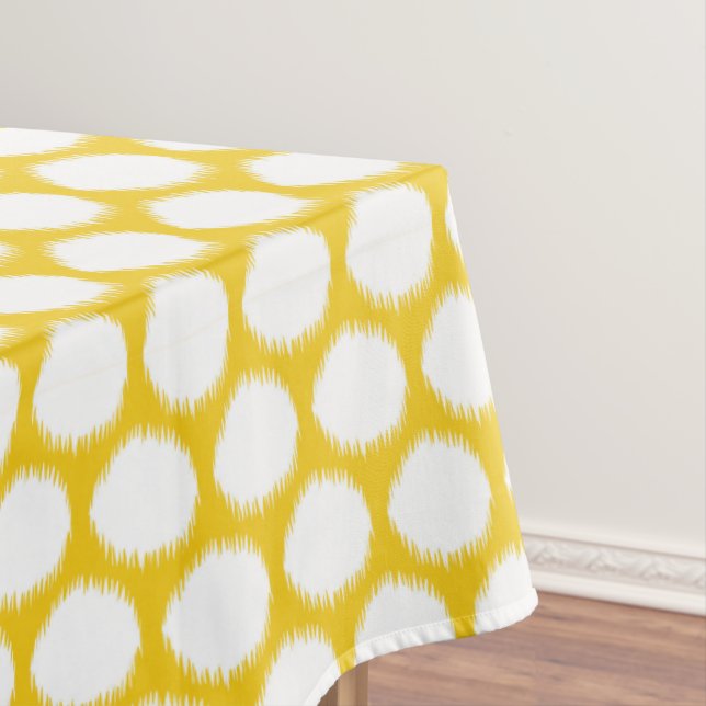 Jonquil Asian Moods Ikat Dots Tablecloth (In Situ)