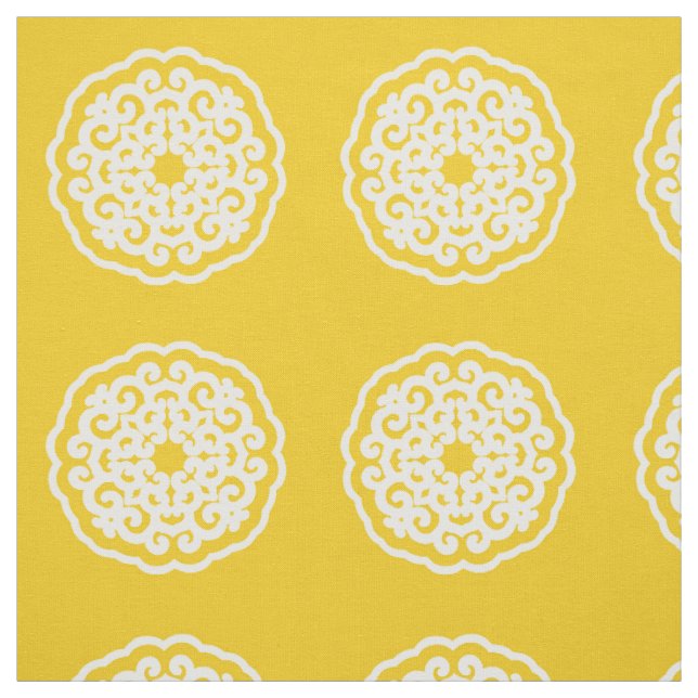 Jonquil Asian Moods Mandalla ~ small pattern Fabric (Swatch)