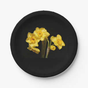 Jonquil Flowers Paper Plate
