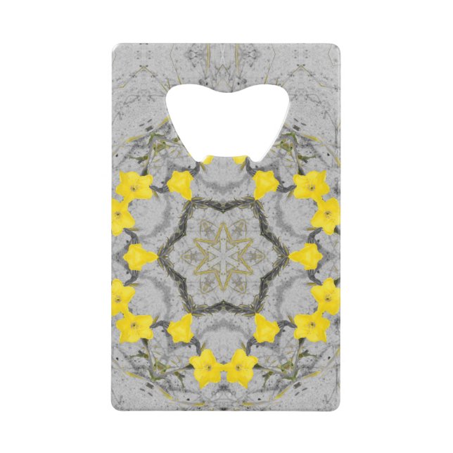 Jonquil Harmony Wheel  Credit Card Bottle Opener (Front)