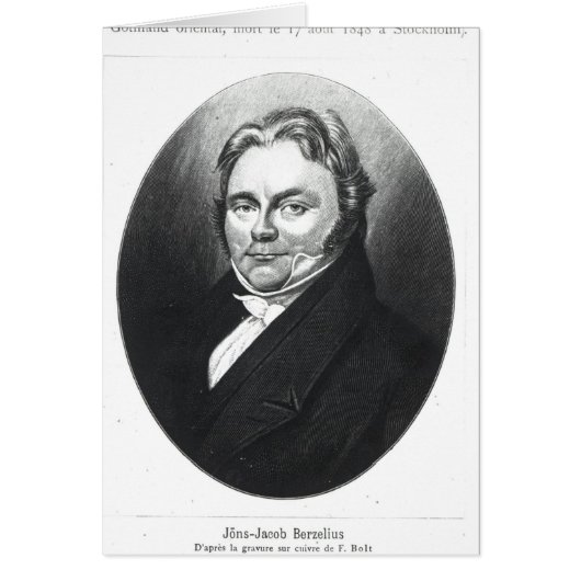 Jons Jakob Berzelius Cards (Front)