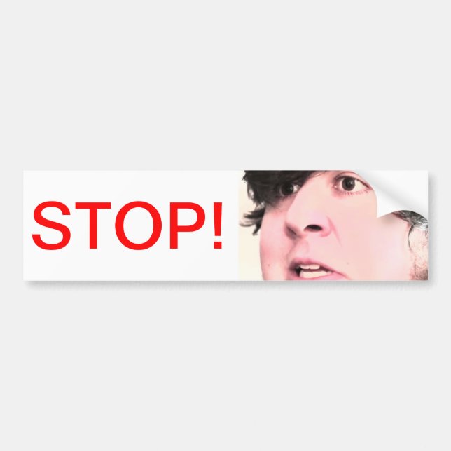 JonTron STOP Bumper Sticker (Front)