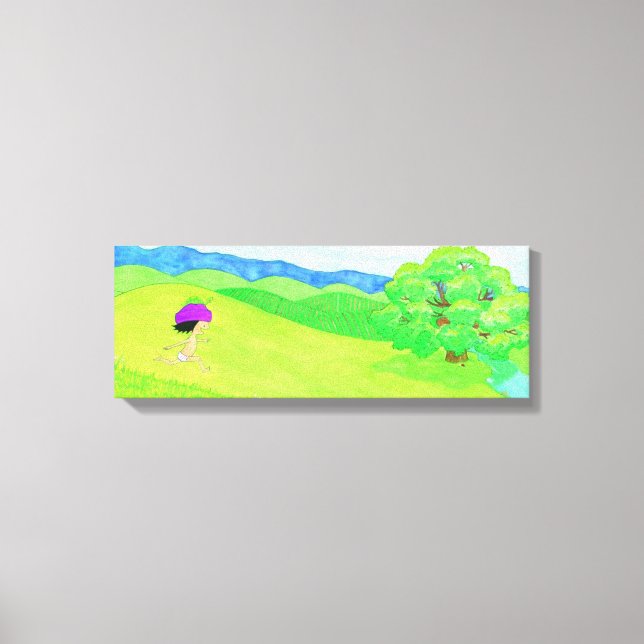 Joone running canvas print (Front)