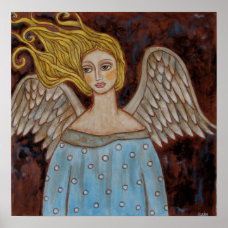 Folk Angel Art & Framed Artwork | Zazzle