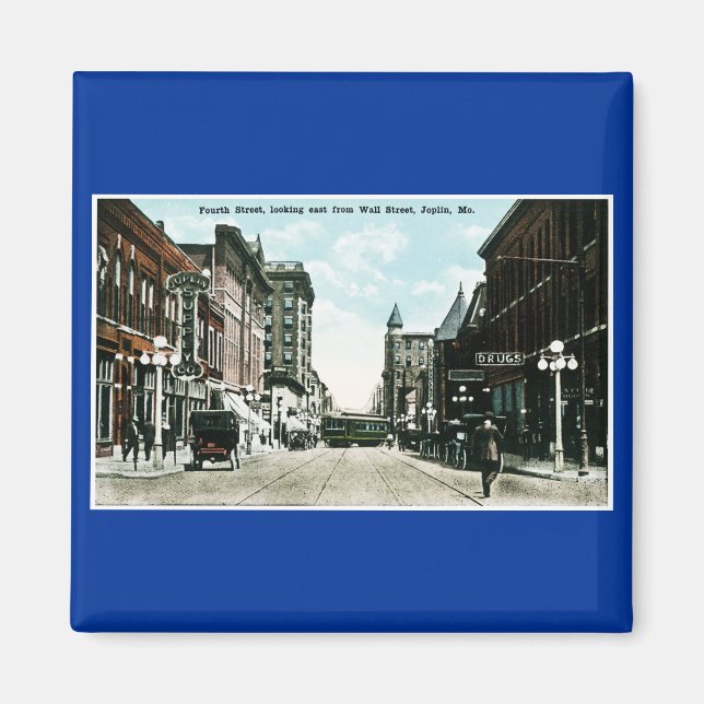 Joplin, Missouri Vintage Post Card Magnet (Front)