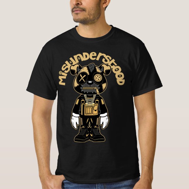 Jordan 1 Black Gold Metallic Sneaker Match T-Shirt (Front)