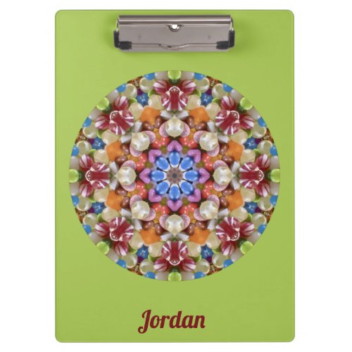 JORDAN  CANDY Red Orange Green Blue Purple Clipboard