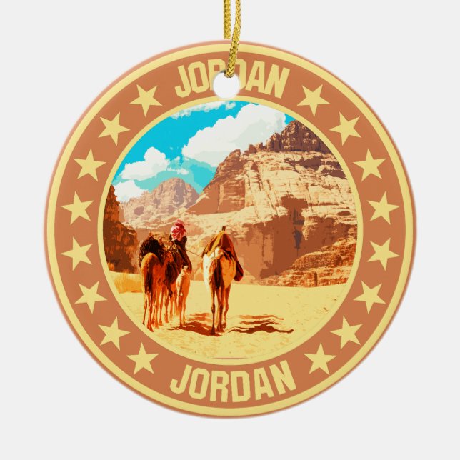 Jordan                                             ceramic ornament (Front)