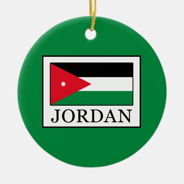 Jordan Ceramic Ornament (Front)