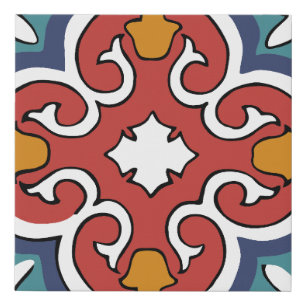 Jordan ceramics 1 faux canvas print