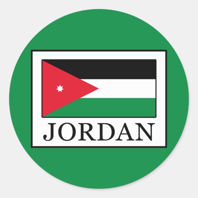 Jordan Classic Round Sticker (Front)