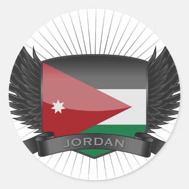 JORDAN CLASSIC ROUND STICKER (Front)