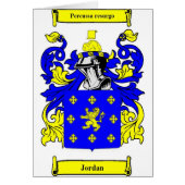 Jordan (English) Coat of Arms (Front)