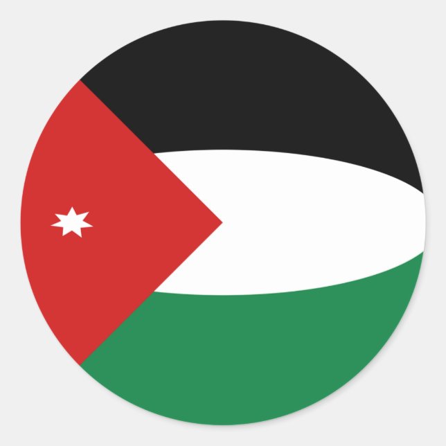 Jordan Fisheye Flag Sticker (Front)
