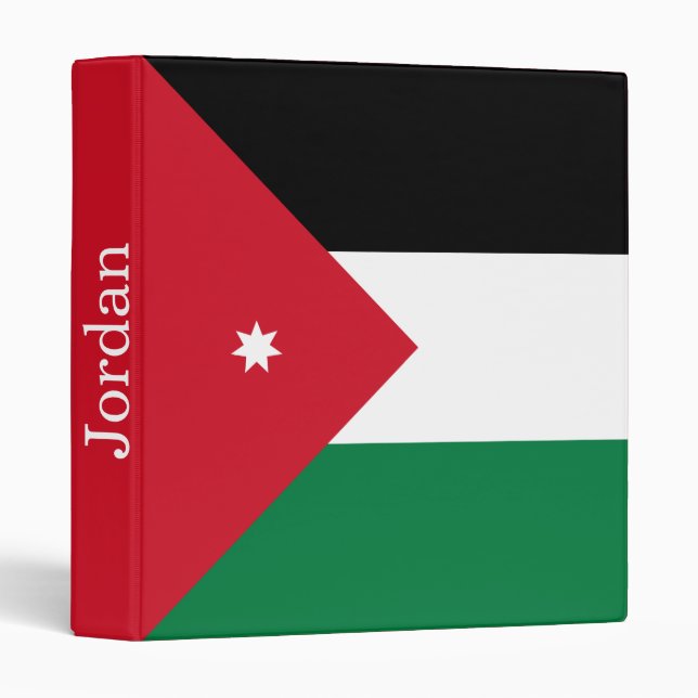 Jordan Flag 3 Ring Binder (Front/Spine)