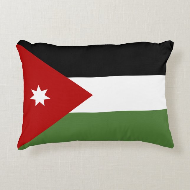 Jordan flag accent pillow (Front)