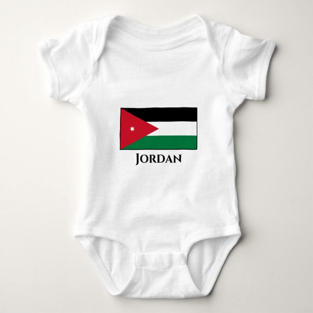 Jordan Flag Baby Bodysuit (Front)