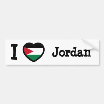 Jordan Flag Bumper Sticker by FlagWare at Zazzle