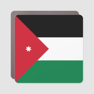 Jordan Flag Car Magnet
