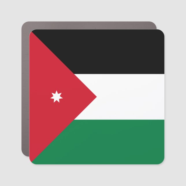 Jordan Flag Car Magnet (Front)