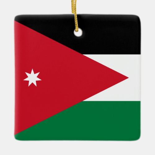 Jordan Flag  Ceramic Ornament