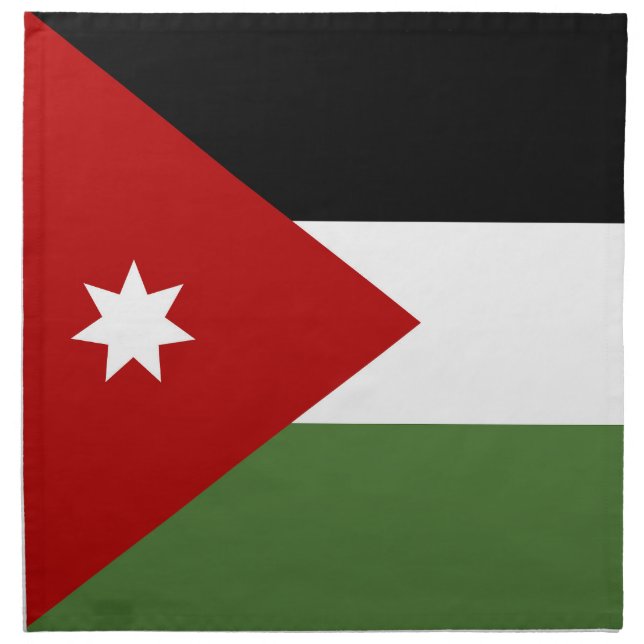Jordan flag cloth napkin (Front)