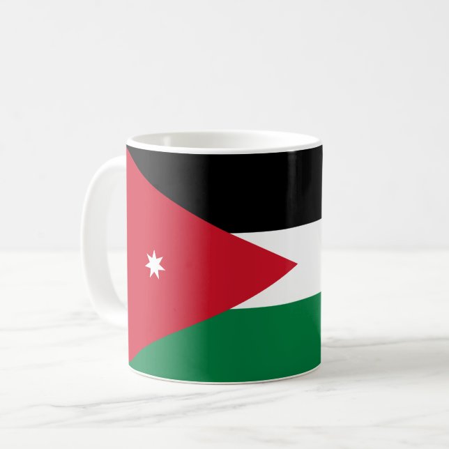 Jordan Flag Coffee Mug (Front Left)