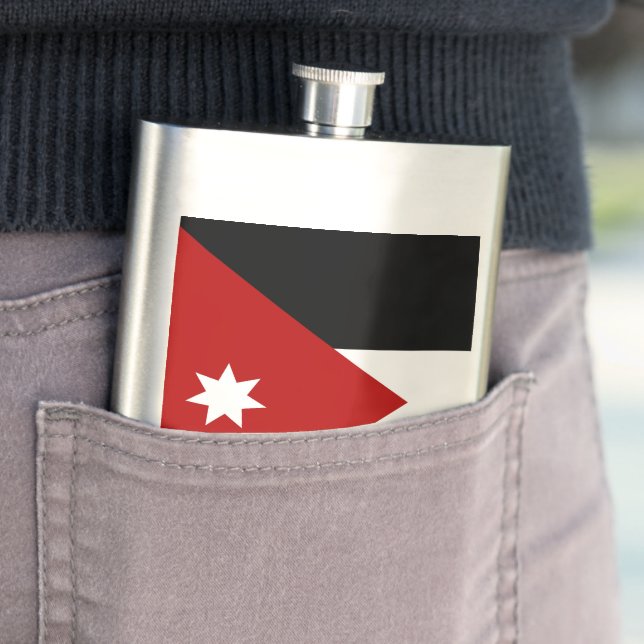 Jordan flag flask (In Situ)