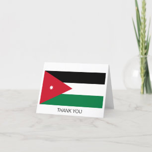 Jordan Flag Letterpress Thank You Card