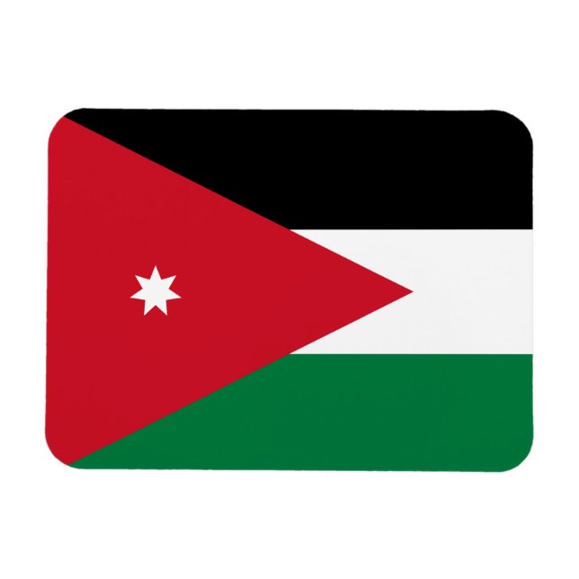Jordan Flag Magnet (Horizontal)