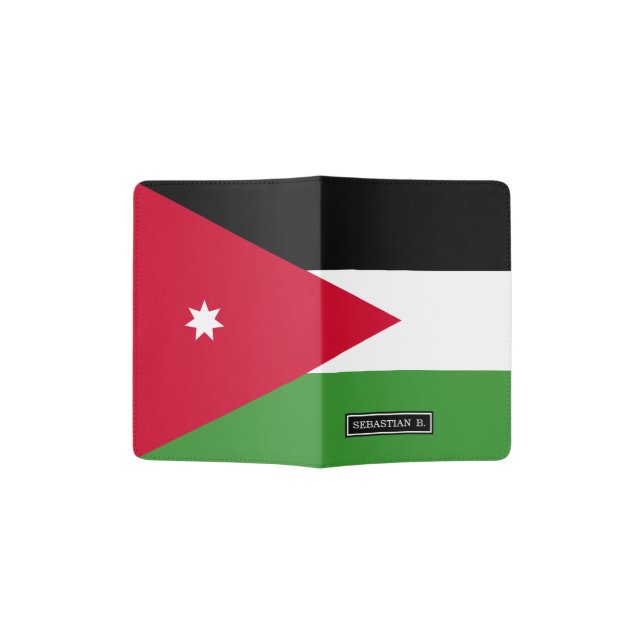 Jordan Flag Passport Holder (Opened)
