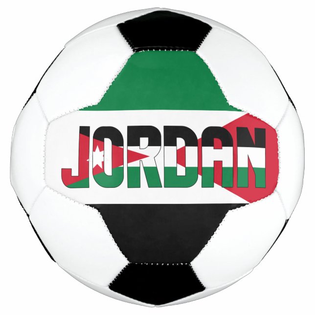 Jordan Flag Patriotic  Soccer Ball (Front)